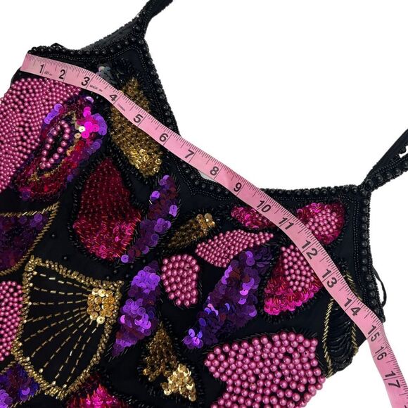 Vintage Alyce Designs Heavily Beaded Sequin Regency Gatsby Glam Dress - Picture 10 of 16